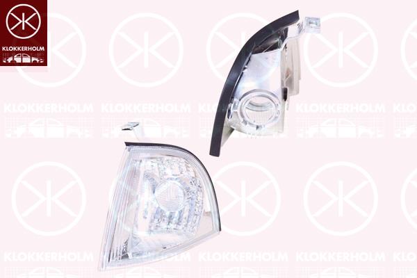 Direction Indicator, without bulb holder, Crystal clear, Right, 1U0953156C (SKODA), 1U0953156D (SKODA)