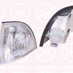 Direction Indicator, with bulb holder, Crystal clear, Left, 1U0953155C (SKODA), 1U0953155D (SKODA)