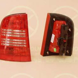 Tail Light Assembly, without bulb holder, Left, 1U9945111 (SKODA)