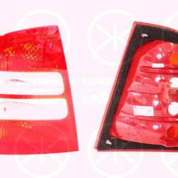 Tail Light Assembly, without bulb holder, Visteon, Right, 1U6945111C (SKODA)