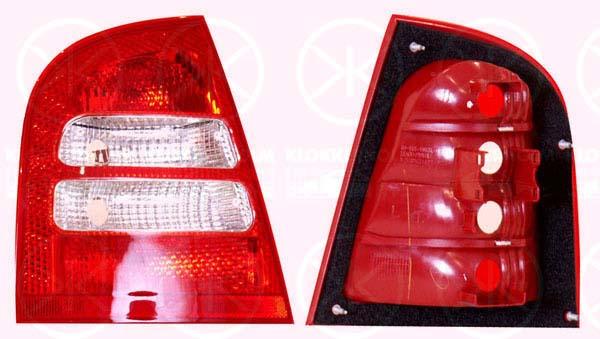 Tail Light Assembly, without bulb holder, Left, 1U6945111C (SKODA)