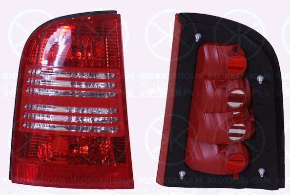 Tail Light Assembly, without bulb holder, Left, 1U9945111 (SKODA)