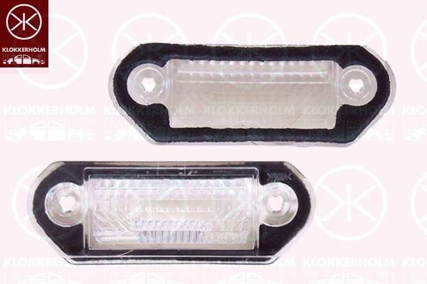 Licence Plate Light, without bulb holder, 1H5 943 119 (VW), 1H5943119 (SKODA)