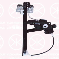 Window Regulator, OE-type, Left Rear, Electric, without electric motor, 1U0839461A (SKODA), 1U0839461B (SKODA)