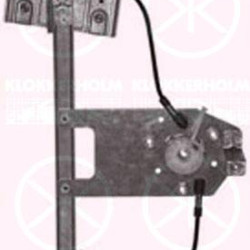 Window Regulator, Right Rear, Electric, without comfort function, with electric motor, Number of pins: 2, 1U4839402A (SKODA), 1U4839402C (SKODA)