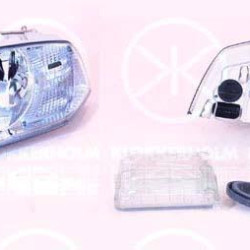 Headlight, Classic, H7/H1, with motor for headlamp levelling, Visteon, Right, Illuminance [lx]: 20, 1Z1941016 (SKODA), 1Z1941018C (SKODA), 1Z1941018P (SKODA)