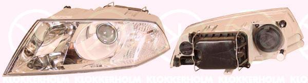 Headlight, Ambiente, TYC, H7/H1, DE, with motor for headlamp levelling, Left, Illuminance [lx]: 20, 1Z1941015A (SKODA), 1Z1941017D (SKODA), 1Z1941017Q (SKODA)