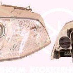 Headlight, Ambiente, TYC, H7/H1, DE, with motor for headlamp levelling, Left, Illuminance [lx]: 20, 1Z1941015A (SKODA), 1Z1941017D (SKODA), 1Z1941017Q (SKODA)