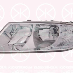 Headlight, Classic, H7/H1, with motor for headlamp levelling, Right, Illuminance [lx]: 20, 1Z1941016 (SKODA), 1Z1941018C (SKODA), 1Z1941018P (SKODA)