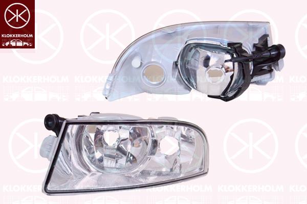 Front Fog Light, H8, Left Front, 1Z0941701C (SKODA)