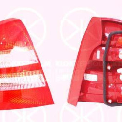 Tail Light Assembly, without bulb holder, Visteon, Left, 1Z5945111A (SKODA)