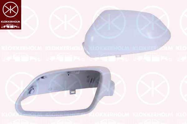 Housing, exterior mirror, w/primer, Large mirror housing, Right, 1Z0857538 9B9 (VW), 1Z0857538A GRU (SKODA), 6QD857538GRU (SKODA)