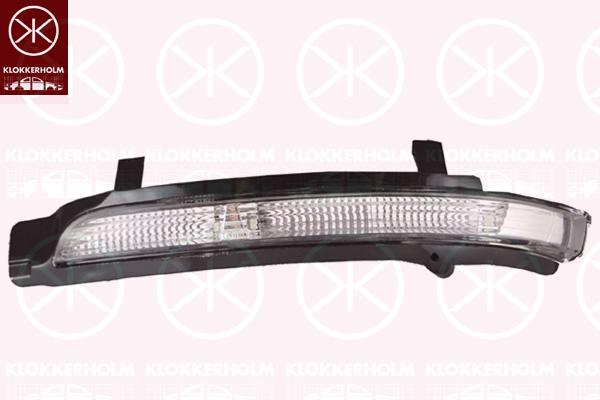 Direction Indicator, Right, Exterior Mirror, white, LED, 3T0949102 (SKODA), 3T0949902 (SKODA)