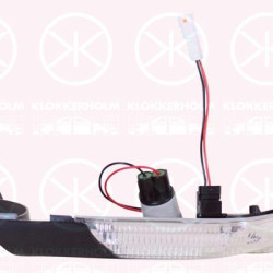 Direction Indicator, Right, Exterior Mirror, with reading light, with cable, LED, 1Z0 949 102D (VW), 1Z0949102D (SKODA)