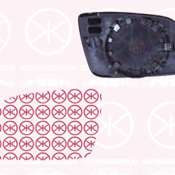 Mirror Glass, exterior mirror, Aspherical, Left, Width [mm]: 170, 1Z1857521 (SKODA), 6Q0 857 521E (VW), 6Q0 857 521E (SEAT)