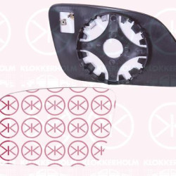 Mirror Glass, exterior mirror, Aspherical, Heatable, Left, Width [mm]: 170, 1Z1 857 521F (VW), 1Z1857521F (SKODA), 6Q0 857 521F (VW)