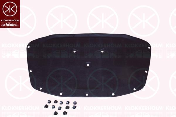 Engine Compartment Noise Insulation, Centre Section, Fitting Position: Bonnet, 1Z0863831A (SKODA)