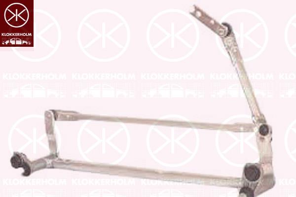 Wiper Linkage, Front, Set, for left-hand drive vehicles, 1Z1 955 601 (AUDI), 1Z1955601 (VW), 1Z1955601 (SKODA), 1Z1955601 (SEAT)