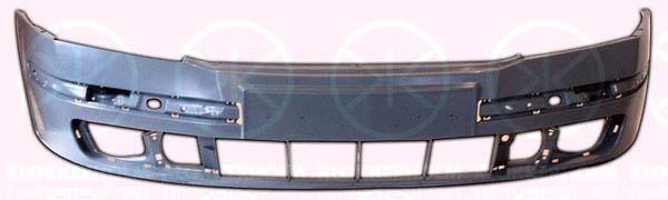 Bumper, Front, Smooth, grey, 1Z0807221 (SKODA)