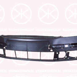 Bumper, Front, Smooth, with hole(s) for parking distance control, 1Z0807221B (SKODA)