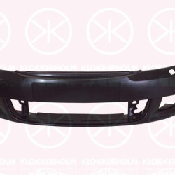 Bumper, Front, Smooth, with hole(s) for washer nozzle, 1Z0807221N (SKODA)