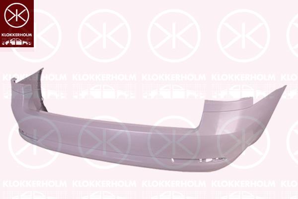 Bumper, Rear, Smooth, 1Z9807417 (SKODA), 1Z9807417A (SKODA), 1Z9807421F (SKODA), 1Z9807421G (SKODA)