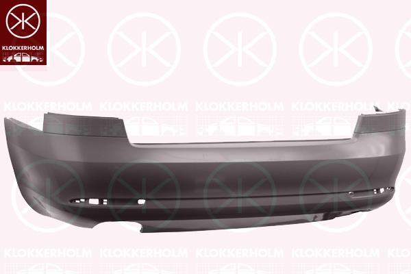 Bumper, Rear, Smooth, 1Z5807417 (SKODA)