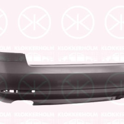 Bumper, Rear, Smooth, 1Z5807417 (SKODA)