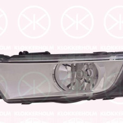 Front Fog Light, Left Front, H8, with cornering light, Housing Colour: chrome, 5E0941699D (SKODA), 5E0941701D (SKODA)