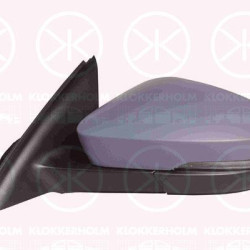 Exterior Mirror, Left, for electric mirror adjustment, Electronically foldable, Number of pins: 11, with indicator, w/primer, Heatable, 5E0857521 (SKODA), 5E0857537AGRU (SKODA), 5E1857507AL (SKODA), 5E1857507AM (SKODA)