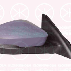 Exterior Mirror, Right, for electric mirror adjustment, Electronically foldable, Number of pins: 11, with indicator, w/primer, Heatable, 5E0857522 (SKODA), 5E0857538AGRU (SKODA), 5E1857508AL (SKODA), 5E1857508AM (SKODA)