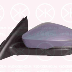 Exterior Mirror, Left, without automatic dimming, with memory, Electronically foldable, with indicator, Number of pins: 15, w/primer, Heatable, 5E0857521 (SKODA), 5E0857537AGRU (SKODA), 5E1857507AC (SKODA), 5E1857507AE (SKODA), 5E1857507AF (SKODA), 5E1857507AH (SKODA)