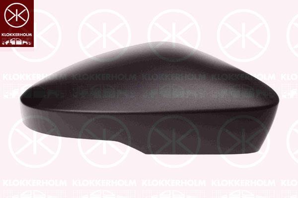 Housing, exterior mirror, Right, black, 5E0857538 9B9 (SKODA)