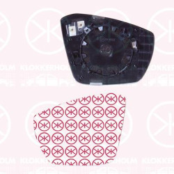 Mirror Glass, exterior mirror, Left, Heatable, Convex, 5E0857521 (SKODA)