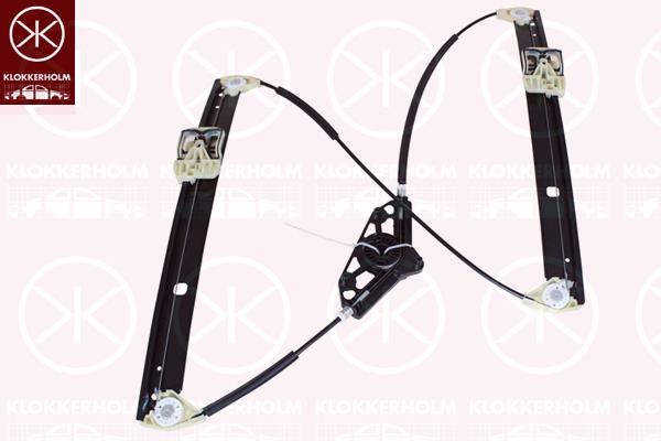 Window Regulator, OE-type, without electric motor, Electric, Left Front, 5E0837461 (SKODA), 5E0837461A (SKODA), 5E0837461B (SKODA), 5E0837461C (SKODA)