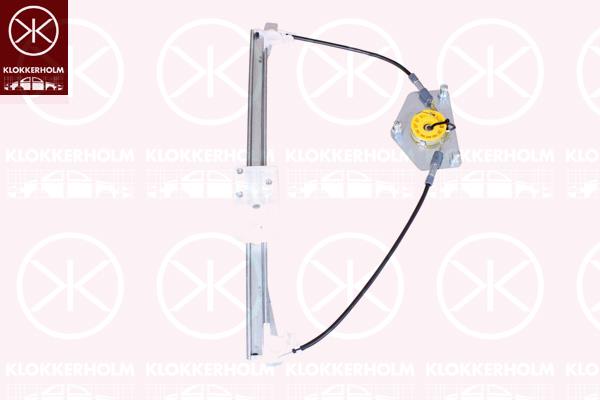 Window Regulator, OE-type, without electric motor, Electric, Right Rear, 5E0839462 (SKODA)