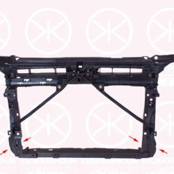 Radiator Support, for vehicles with drive assistance system, Full Body Section, Plastic, 5E0805588A (SKODA), 5E0805588C (SKODA), 5E0805588D (SKODA)