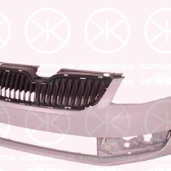 Bumper, Front, Smooth, 5E0807217 (SKODA), 5E0807217B (SKODA)