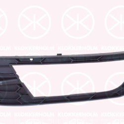 Ventilation Grilles, bumper, Left Front, with hole(s) for fog lights, 5E0807681 9B9 (SKODA)