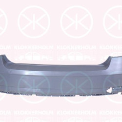 Bumper, Rear, Smooth, not for trim level: RS, 5E5807421G (SKODA)