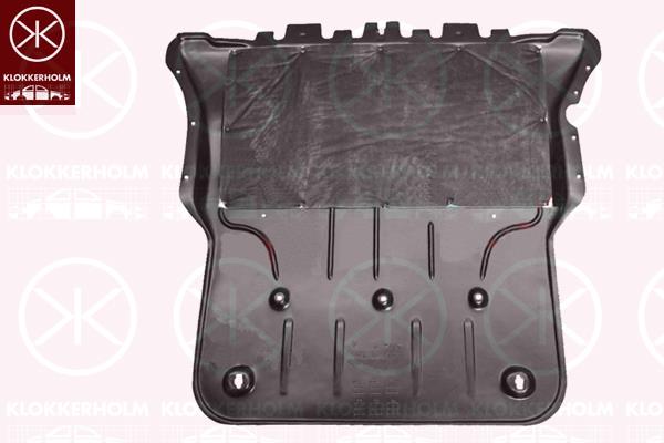 Engine Cover, with isolation tape, Lower, 5WA825236B (SKODA), 5WA825236D (SKODA)