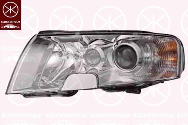 Headlight, Left, Illuminance [lx]: 12.5, Bi-Xenon, with motor for headlamp levelling, with front fog light, Hella, 3U1941017G (SKODA)