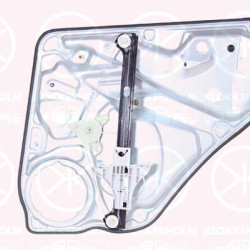 Window Regulator, 4/5-drs, without electric motor, Electric, Right Rear, with bolted-on plate, 3BD839462 (SKODA), 3U5839462 (SKODA)