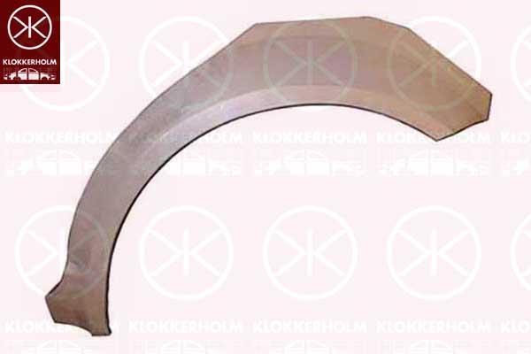 Quarter Panel, 4-dr, Left, Wheel Arch Border, Repair Panel, 