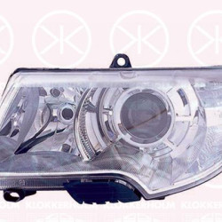 Headlight, Right, Illuminance [lx]: 20, H7/H3, without lettering: Superb, for vehicles without headlamp cleaning system, with motor for headlamp levelling, 3T1941018 (SKODA), 3T1941018C (SKODA)