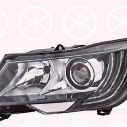 Headlight, Right, Bi-Xenon, with cornering light, without lettering: Superb, without control unit for Xenon, with motor for headlamp levelling, D3S/H7, Hella, 3T1 941 016 H (SKODA), 3T1 941 018 H (SKODA), 3T1941016H (SKODA), 3T1941018H (SKODA)