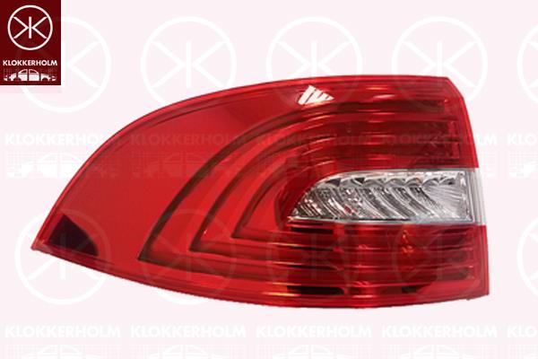 Tail Light Assembly, Right, Outer section, without bulb holder, OLSA, 3T5945096A (SKODA), 3T5945112A (SKODA)