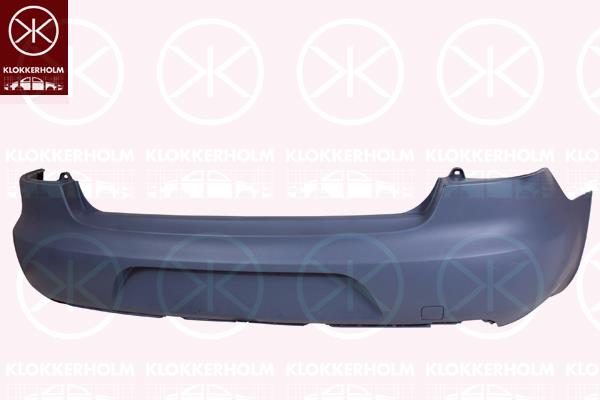 Bumper, w/primer, Rear, 3T5807421 (SKODA)