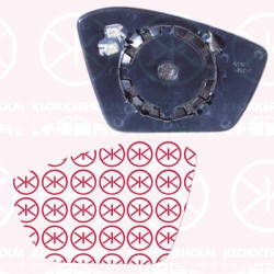 Mirror Glass, exterior mirror, Left, Heatable, Number of pins: 2, 3V0 857 521 (SKODA), 3V0857521 (SKODA)