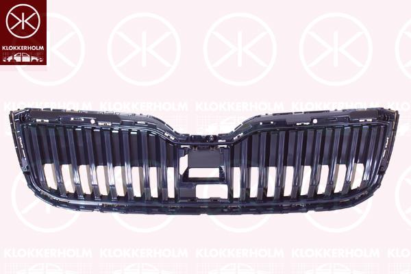 Frame, radiator grille, black, 3V0853653K041 (SKODA)